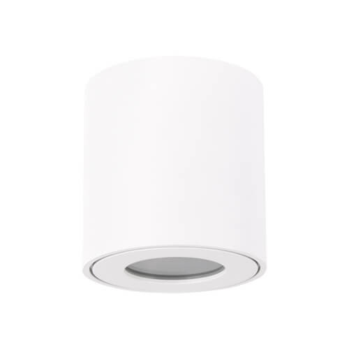 Zewnętrzna LAMPA sufitowa ZORBA DWL 03954 Ideus metalowa OPRAWA tuba outdoor IP54 biała