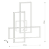 Sufitowa lampa geometryczna LOKERO 78101/60/30 LED 60W 2700-4000K czarny