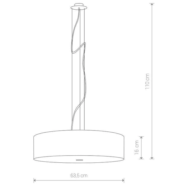 LAMPA wisząca 6772 Nowodvorski okrągła OPRAWA abażurowy zwis szklana biała