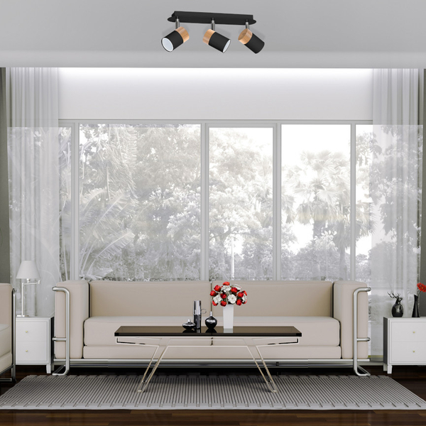Regulowana LAMPA sufitowa JOKER MLP6304 Milagro metalowa OPRAWA reflektorki plafon industrialny tuby czarne