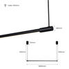 Podłużna lampa wisząca Linea ABR-ML22W-3000K Abruzzo LED 22W 3000K czarny