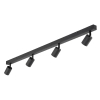 Techniczna sufitowa lampa Nex 10792 tubki na belce czarny