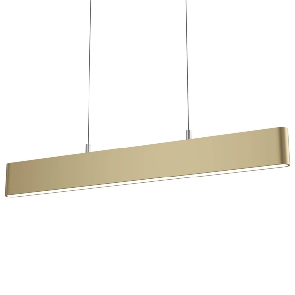 Lampa wisząca listwa podłużna metalowa LED 23W 3000K złota Step OUTLET