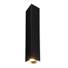 Prostokątna LAMPA sufitowa DOHA 1705 Shilo metalowa OPRAWA downlight czarny