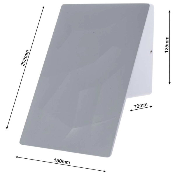 Zewnętrzna LAMPA ścienna CRACKS ML094 Milagro elewacyjna OPRAWA metalowa LED 10W 4000K outdoor IP44 biała