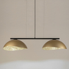 Glamour lampa do salonu wisząca Solar 40580 Sigma żywica czarna złota
