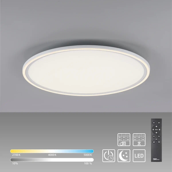 Plafon EDGING biały 14871-16 1xLED 58W 2700-5000K okrągły z pilotem