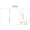 Wisząca lampa Golden Cage MOD216PL-L10G3K Maytoni LED 17W 3000K kule złota