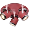 LAMPA sufitowa APRIL 5039 Rabalux regulowana OPRAWA metalowa reflektorki czerwone
