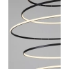 Nowoczesne wiszące pierścienie RESCARO LE45447 LED 260W 4000K czarna