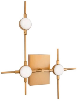 Ścienna lampa ledowa Azul do przedpokoju LED 7,2W 3000K kinkiet złoty