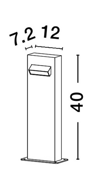 Lampa stojąca MONCLOVA LE71476 Luces Exclusivas LED 6W 3000K IP65 zewnętrzna czarna