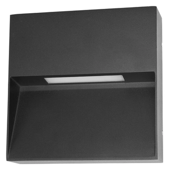 Elewacyjna lampa kwadratowa Fenis OWL-2685-3K Italux LED 3W 3000K IP54 czarny