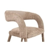 Tkaninowe krzesło IRIS MM001501100351 beżowe do jadalni 47cm