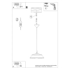 Lampa wisząca sypialniana Frika SL.1327 Sollux zwis pojedyncza biała