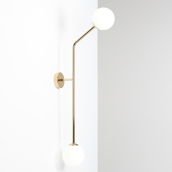 Nowoczesny kinkiet Pure 1064D30_2 Aldex złota lampa kule na przedpokój