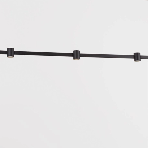 Zwisająca lampa z reflektorkami PISCO LE44356 LED 30W 3000K czarna