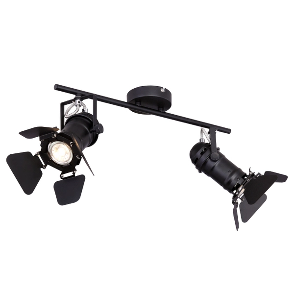 Regulowana lampa sufitowa retro EGON 54650-2B czarny