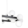 Kulista lampa wisząca ALURE MSE1501100606/MILK nad stół balls biała czarna
