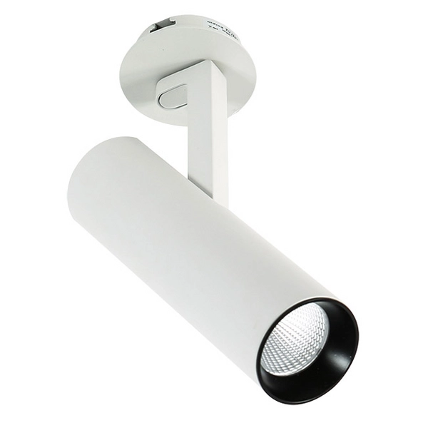 Regulowana LAMPA sufitowa BOCCA SL74055/18W 3000K WH+BL Italux metalowa OPRAWA spot LED 18W tuba biała