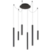 Lampa wisząca LORENZ 74403/06/30 Lucide metalowa tuby LED 24W 3000K czarny