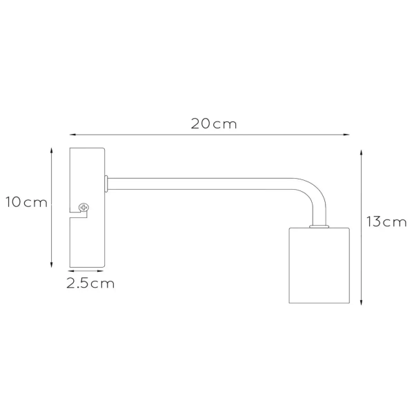 Przyścienna lampa nad łóżko SCOTT 45265/01/31 Lucide biały
