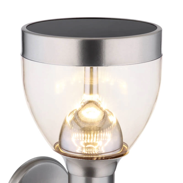 Kinkiet do ogrodu Solar 33435 Globo LED 6W 3000K czujnik ruchu IP44 srebrny