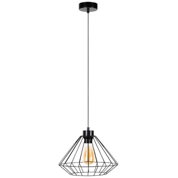 LAMPA wisząca RAQUELLE 187149104 Britop metalowa OPRAWA klatka ZWIS industrialny czarny