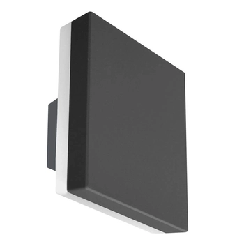 Zewnętrzny kinkiet kwadratowy Viano LED 12W do ogrodu czarny