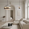 Lampa nad stół Coburg P06753BR Cosmolight wisząca art.deco mosiądz czarny