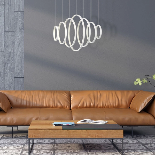 LAMPA wisząca VERTIGO ML335 Milagro dekoracyjna OPRAWA zwis LED 86W 4000K LISTWA sufitowa biała