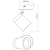 Spot sufitowy reflektor regulowany IP44 chrom Knight outlet