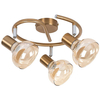 Plafon LAMPA sufitowa HOLLY 5549 Rabalux metalowa OPRAWA regulowane reflektorki szklane antyczne złoto bursztynowe
