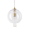 Wisząca lampa Bella 1240 Zuma kula tuba przezroczysty mosiądz