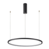 Pierścieniowa lampa wisząca Vinola PND-56135B-100RPP-BK-3KS4K-TRDIMM Italux LED 58W 3000-4000K czarny