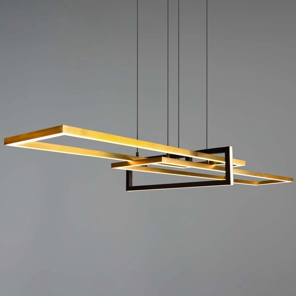 Wisząca lampa LED Salinas 320310308 zwis 34W 3000K złote ramki