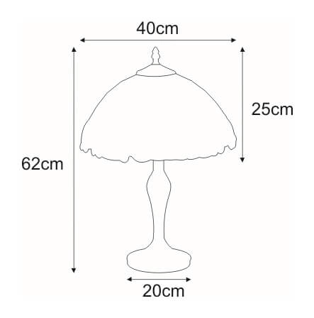 Lampa stojąca Papi K-G162166 witrażowa brązowa zielona