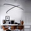 LAMPA wisząca ORION ML508 Milagro OPRAWA futurystyczna LED 53W 3000K circles rings czarna