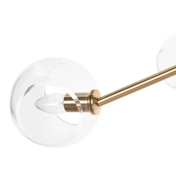 Lampa sufitowa AURA MSE1501100402 Moosee do jadalni bańki złota