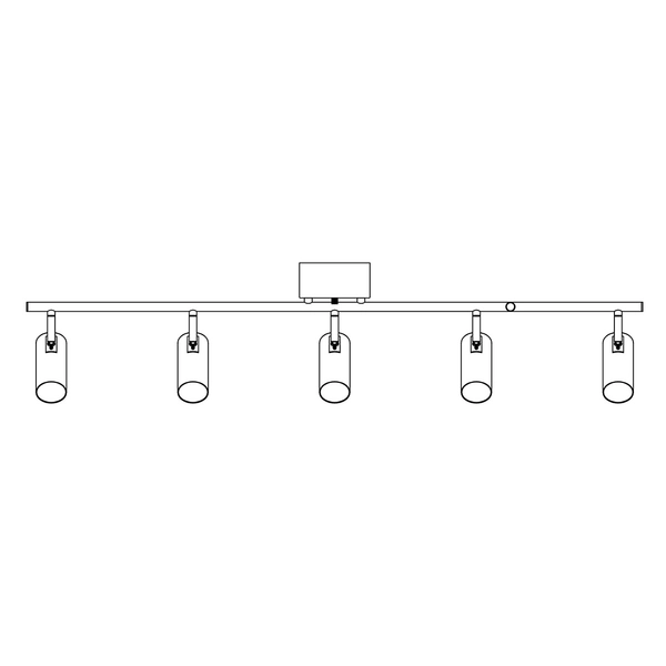 Sufitowa lampa regulowana Barcelona 107352 kierunkowa hol biała