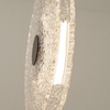 Okrągła lampa wisząca 23075 LED 11W 3000K dysk szklany czarny