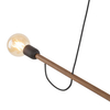Podwójna lampa wisząca loft Helix 4948 TK Lighting drewniana czarna