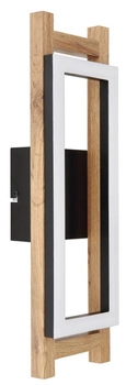 Lampa ścienna Illa 67266W prostokątna LED 10W 3000K czarna drewno