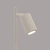 Gabinetowa lampa nocna KARBON SL.1605 z wtyczką ryflowana beżowa