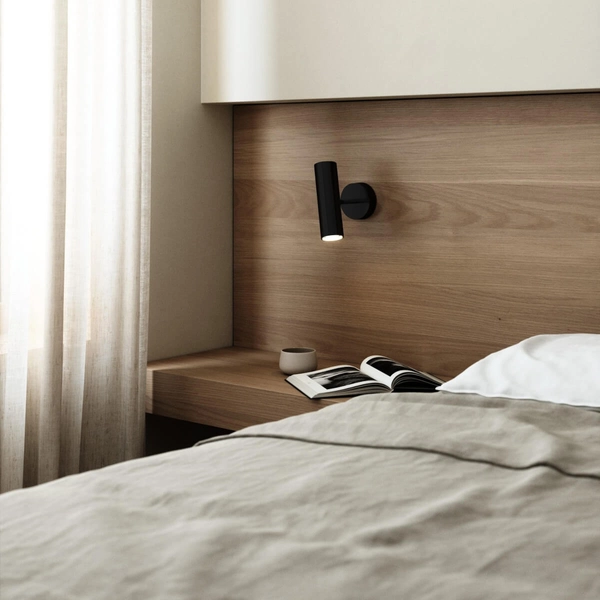 Kinkiet ścienny Mib 61681003 DFTP regulowana do sypialni czarna