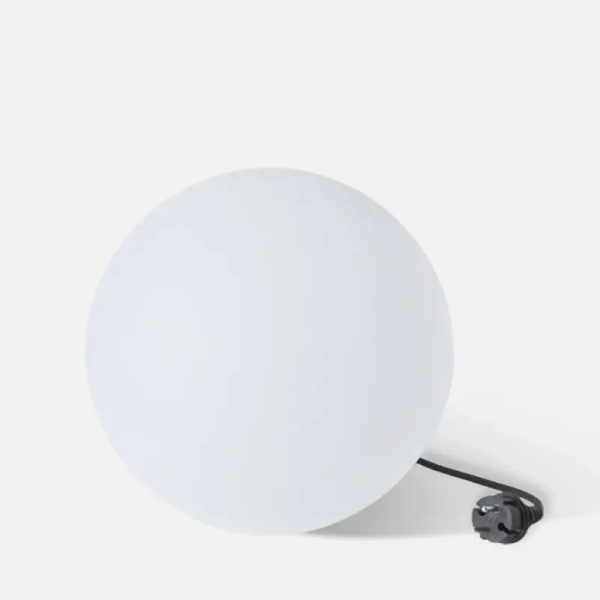 Zewnętrzna lampa kulista z wtyczką BALL MC30E LED 0,1W IP44 biała