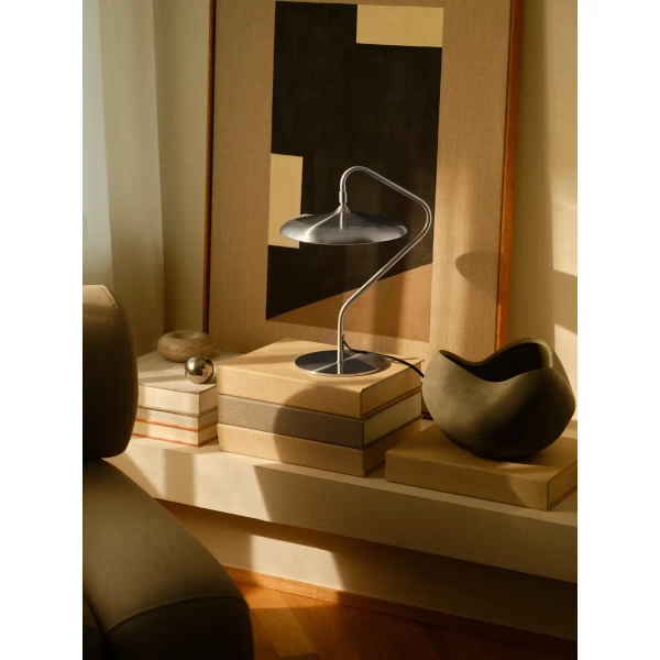 Ledowa stołowa lampa Artist 2520035034 LED 15W 3000K metalowy srebrny