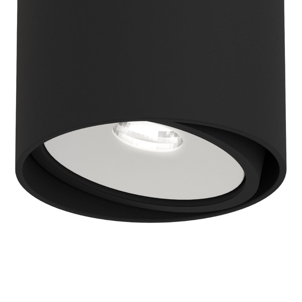 LAMPA sufitowa Neo Nero Mobile Track+UFO BI Orlicki Design metalowa OPRAWA do systemu szynowego 1-fazowego czarna biała