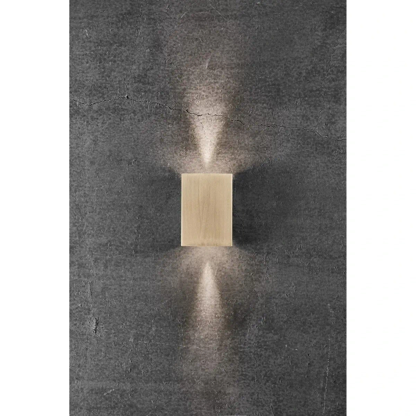 Elewacyjna lampa FOLD 2019041035 LED 7,5W 3000K IP54 prostokątna mosiądz