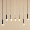 Lampa wisząca Riu 1121T1 Aldex nad wyspę metal czarna